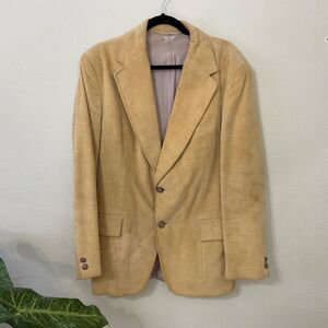 Vintage 80’s mens size 42R Velour Blazer Jacket made in Czechoslovakia